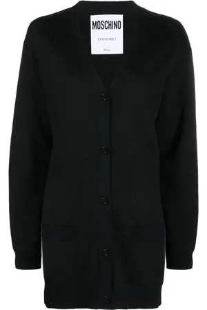Moschino V-neck virgin-wool cardigan