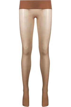 MAISON CLOSE Logo-intarsia semi-sheer tights