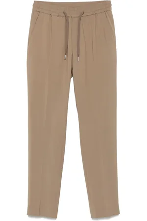 Sandro Elasticated straight-leg trousers