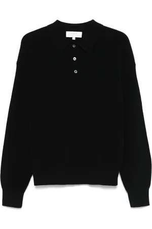 STUDIO NICHOLSON Ribbed-knit polo shirt