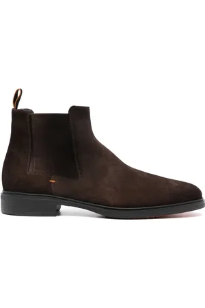 santoni Suede Chelsea boots