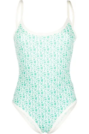 Moncler All-over logo-print swimsuit