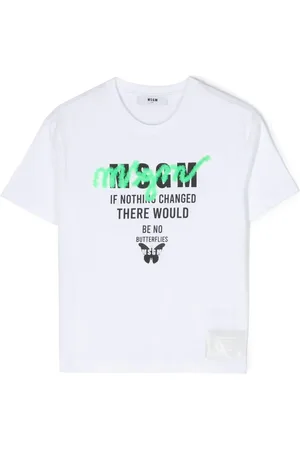 Msgm Logo-print cotton T-shirt