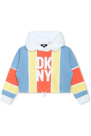 DKNY Striped cotton hoodie