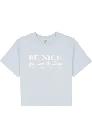 Sporty & Rich Be Nice cropped cotton T-shirt