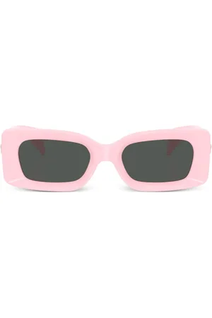VERSACE Medusa-plaque rectangular-frame sunglasses