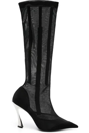 MUGLER 95mm mesh boots