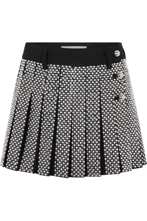 Paco rabanne Embroidered grain de poudre mini skirt