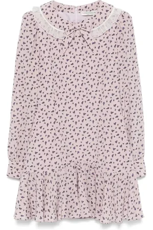 Alessandra Rich Rose-print mini dress