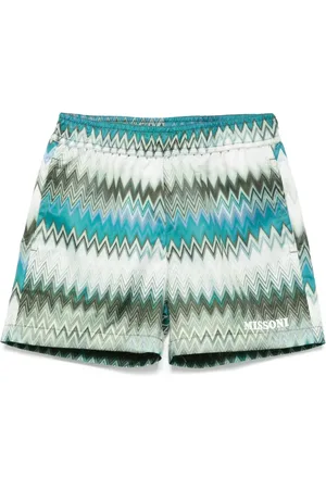Missoni Zigzag-pattern swim shorts