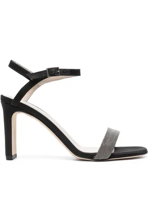 Fabiana Filippi 100mm bead-embellished leather sandals