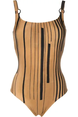 Lenny Niemeyer Striped scoop-neck swimsuit
