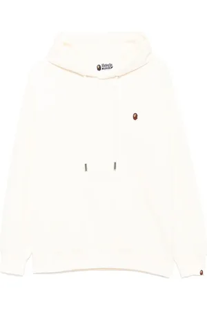 A Bathing Ape Logo patched hoodie