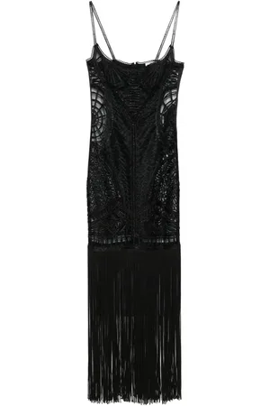 The Attico Embroidered midi dress
