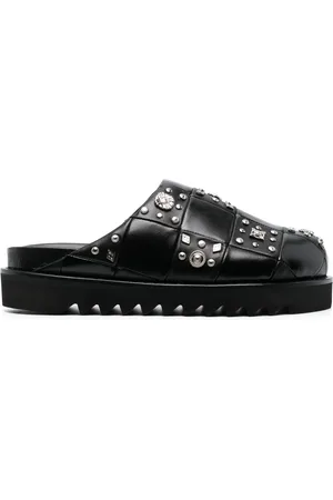 TOGA VIRILIS Stud-detailing leather mules
