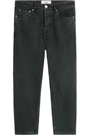 Ami Logo patch tapered jeans