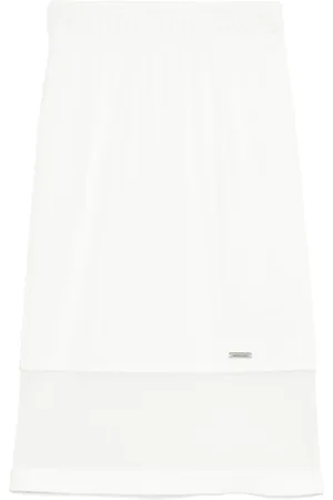 MONNALISA Mesh-panel skirt