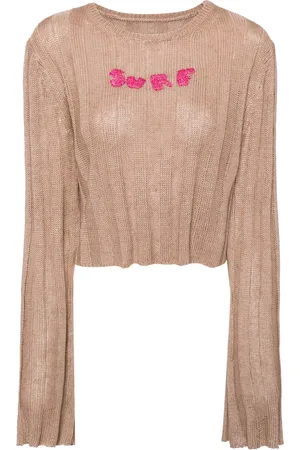 Stockholm Surfboard Club Embroidered-motif linen jumper