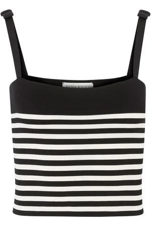 Nina Ricci Striped knitted tank top