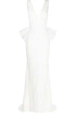 Rebecca Vallance Davina bow-detail gown