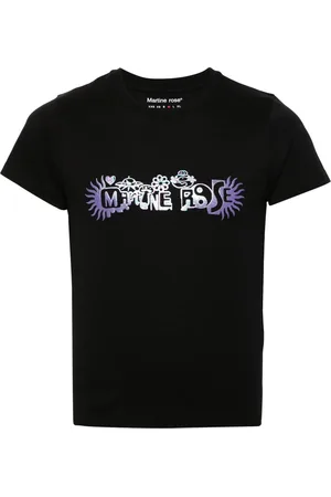 MARTINE ROSE Logo-print cotton T-shirt