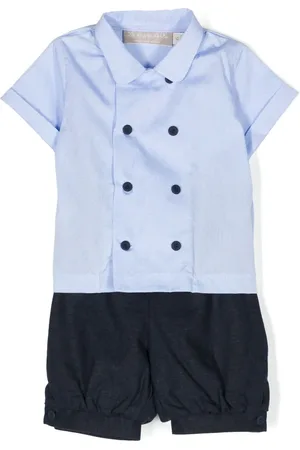 LA STUPENDERIA Buttoned-cuffs cotton-linen shorts