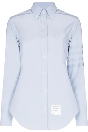 Thom Browne Logo patch buttoned shirt