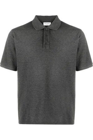 Saint Laurent Embroidered-logo polo shirt