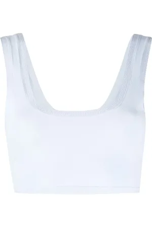 Alexander Wang Rhinestone-trim cropped top