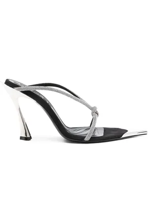 MUGLER 105mm crystal-embellished sandals