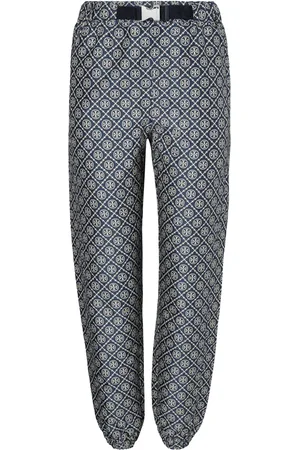 Tory Burch T Monogram tech jacquard trousers