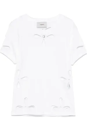 COPERNI Petal-embroidered T-shirt