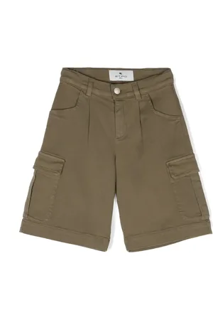 Etro Pegaso-embroidered twill cargo shorts