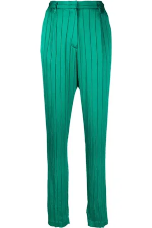 FORTE FORTE Striped high-waisted trousers