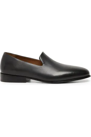 MARSÈLL Almond-toe leather loafers