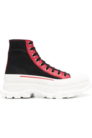 Alexander McQueen Tread Slick Boots " /Red"