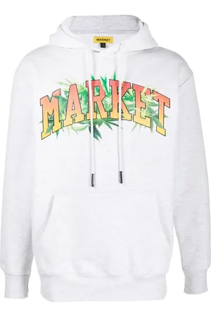 MARKET Logo-print cotton hoodie