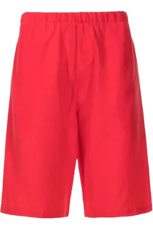 AMIR SLAMA Elasticated-waistband linen shorts