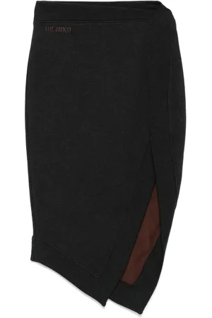 The Attico Asymmetric midi skirt