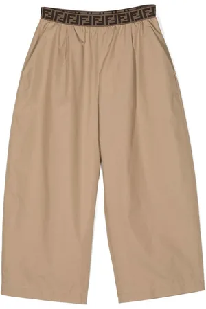 Fendi FF-pattern-waistband shorts
