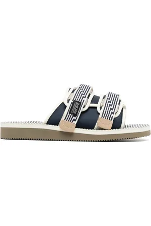 SUICOKE MOTO jacquard touch-strap sandals