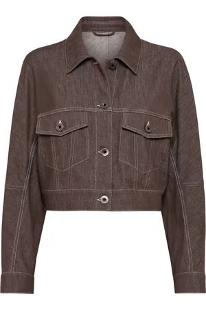 Brunello Cucinelli Monili bead-embellished cropped jacket