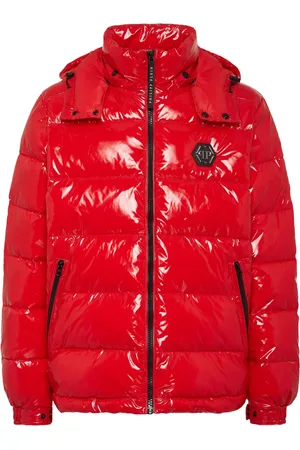 Philipp Plein Hexagon logo-plaque padded jacket