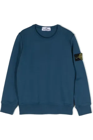 Stone Island Compass-badge cotton sweatshirt