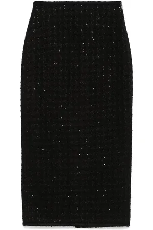 ROTATE Boucl?? midi skirt