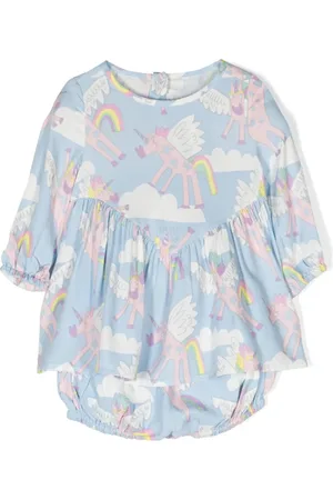 Stella McCartney Graphic-print recycled viscose dress set