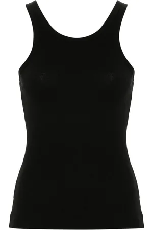 Nanushka Ribbed cotton-blend tank top
