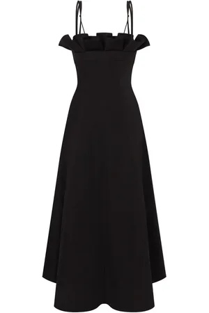 Serafini Ruffle-detail midi dress