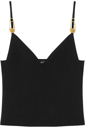 VERSACE Safety Pin crop top