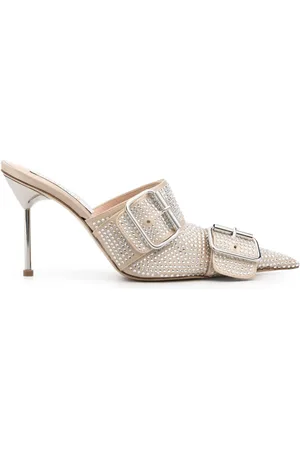 GIUSEPPE DI MORABITO 100mm crystal-embellished mules